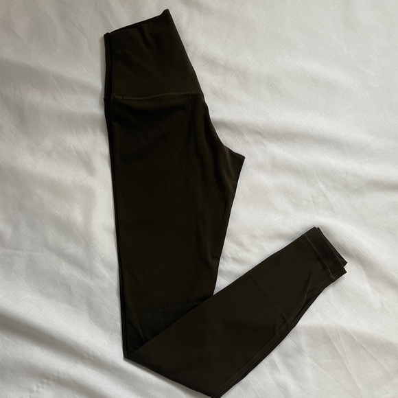 lululemon athletica Pants - lululemon athletica olive green Leggings 28” inseam